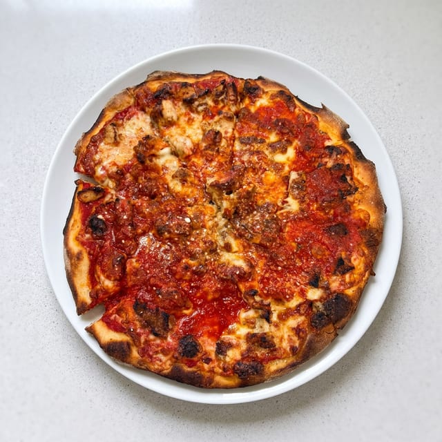 Chicken Parmigiana Pizza.