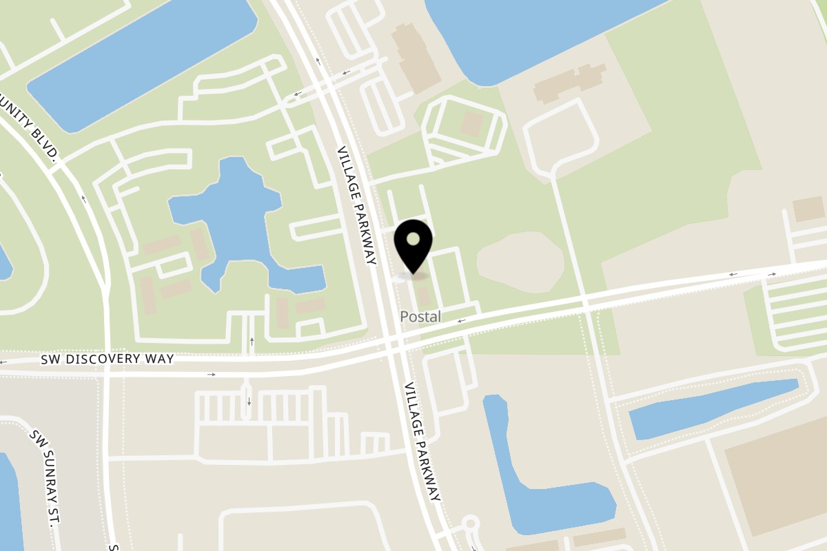 Map showing the location of Pulcinella Pizza and Italian Market on 11510 SW Village Pkwy in Port St. Lucie